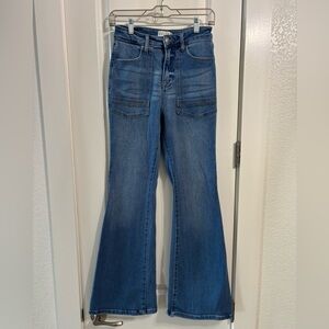 Cello Dark Blue Flare Jeans